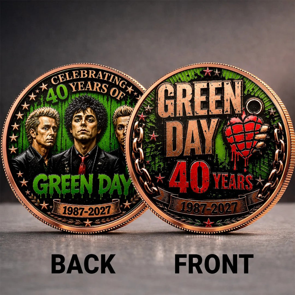 Green Day 40th Anniversary Commemorative Coin – TANTN25030