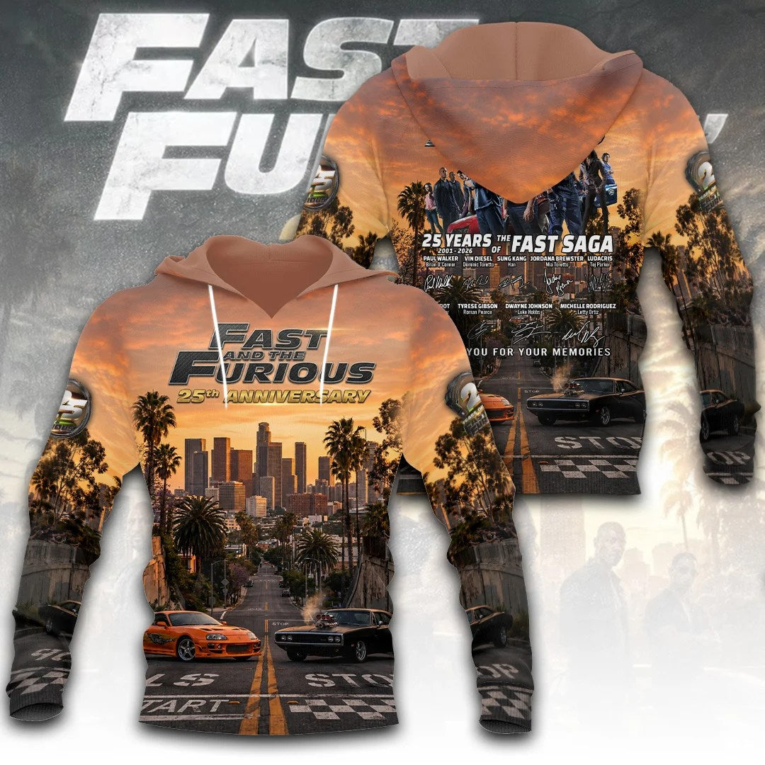 Fast & Furious 25th Anniversary 3D Apparel – TANTN25137