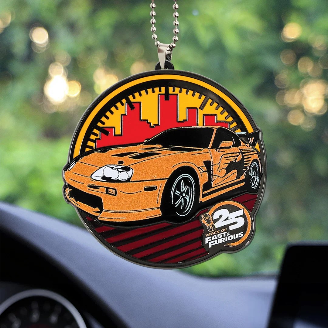 Fast & Furious 25th Anniversary Custom shape 2-sided Acrylic Car Ornament – TANTN25143