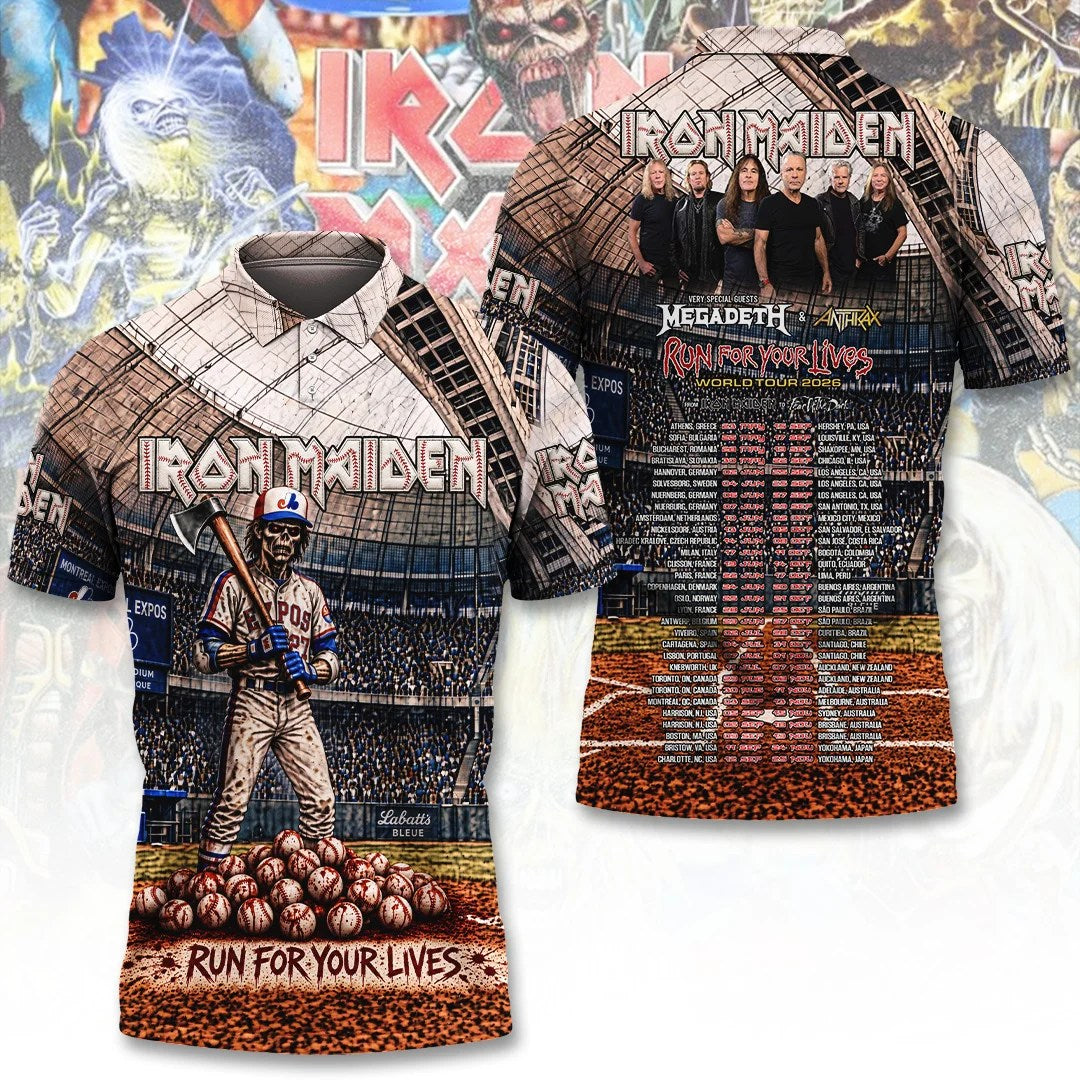 Iron Maiden Tour 2026 3D Apparel – TANTN25373