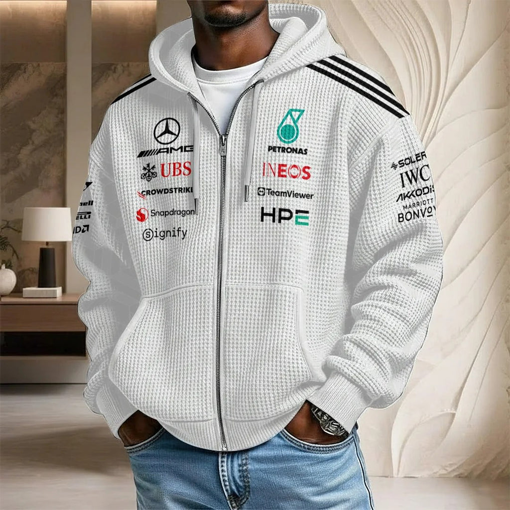 Mercedes AMG Petronas F1 Team 3D Unisex Waffle Hoodie – TANTN25429