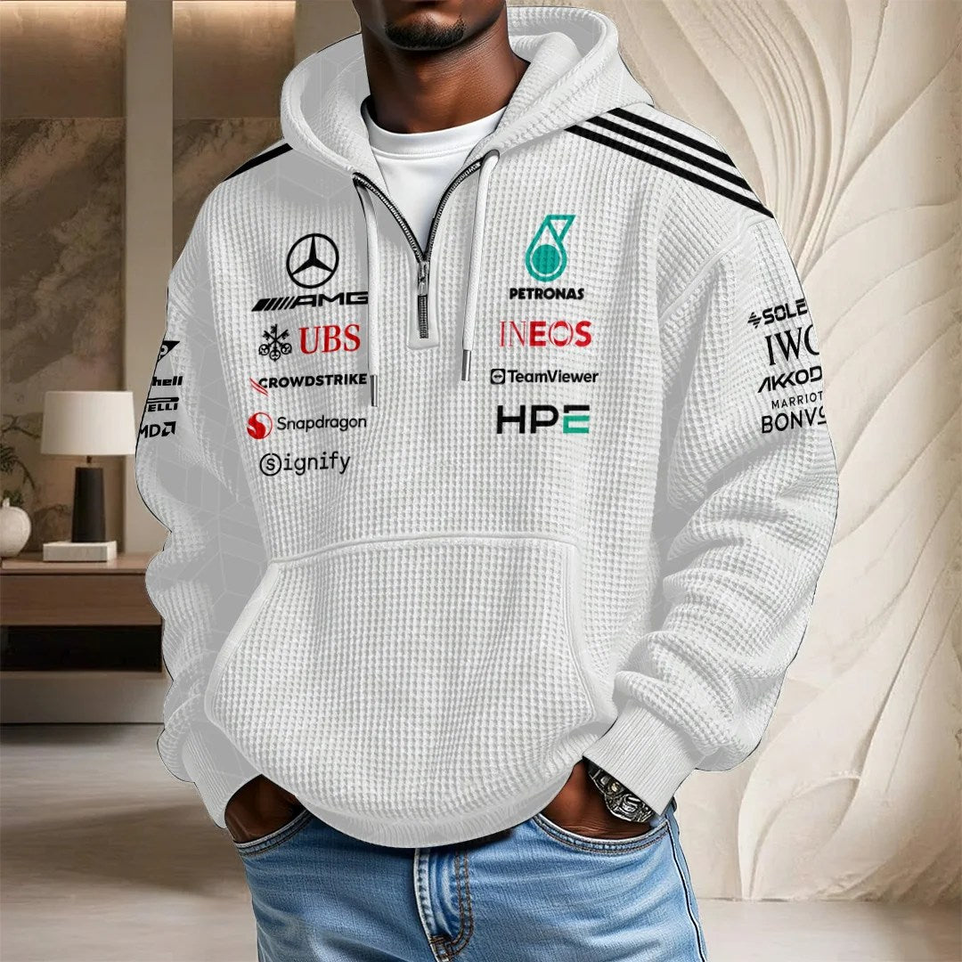Mercedes AMG Petronas F1 Team 3D Unisex Waffle Hoodie – TANTN25429