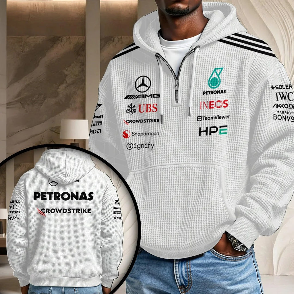 Mercedes AMG Petronas F1 Team 3D Unisex Waffle Hoodie – TANTN25429