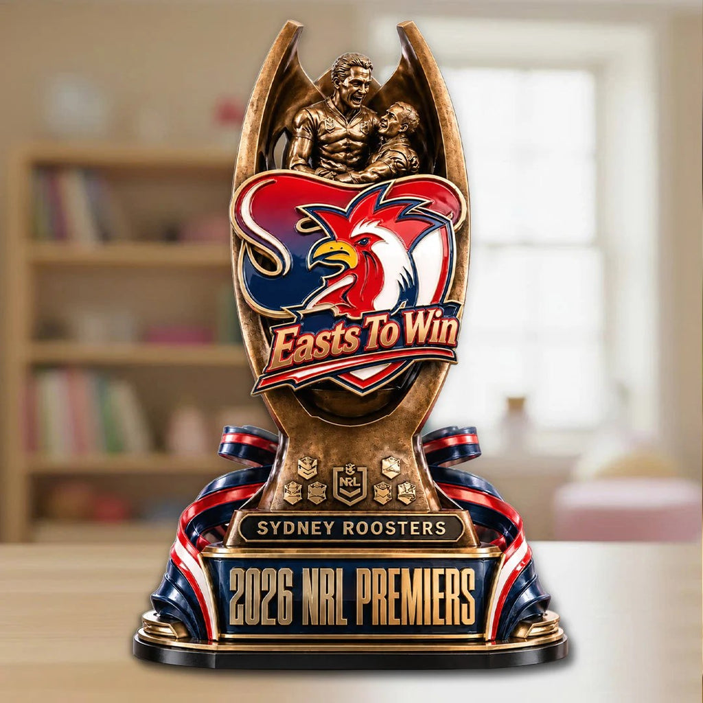 Sydney Roosters 2026 NRL Premiers Custom Shape Acrylic Plaque – TANTN25959