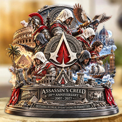 Assassin's Creed 20th Anniversary 2027 Custom Shape Acrylic Plaque – TANTN26180