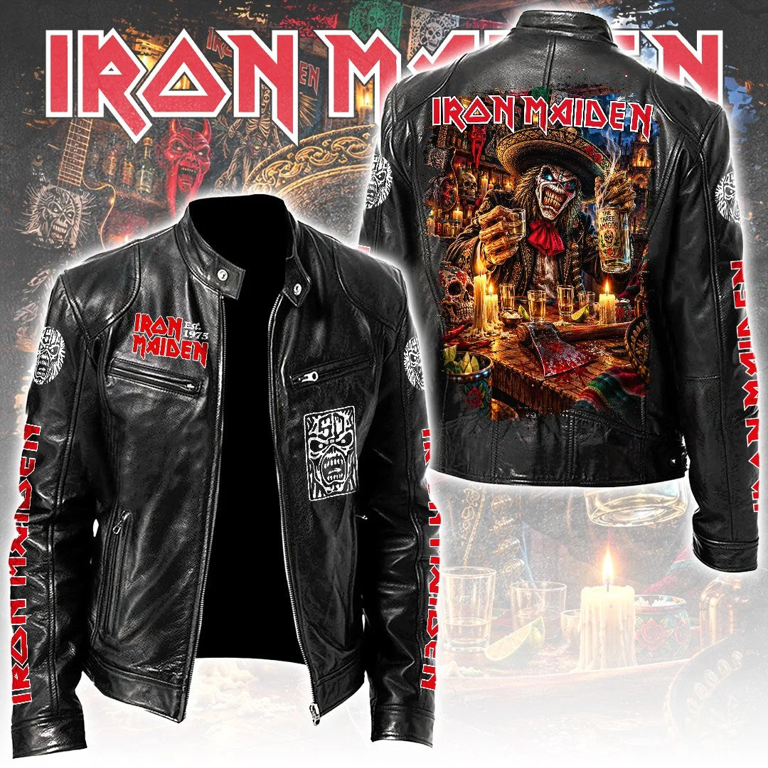 Iron Maiden Motorcycle Leather Jacket – TANTN26188