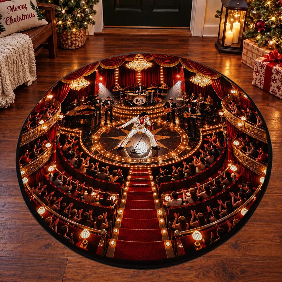 Elvis Presley Foldable Round Rug – TANTN26210