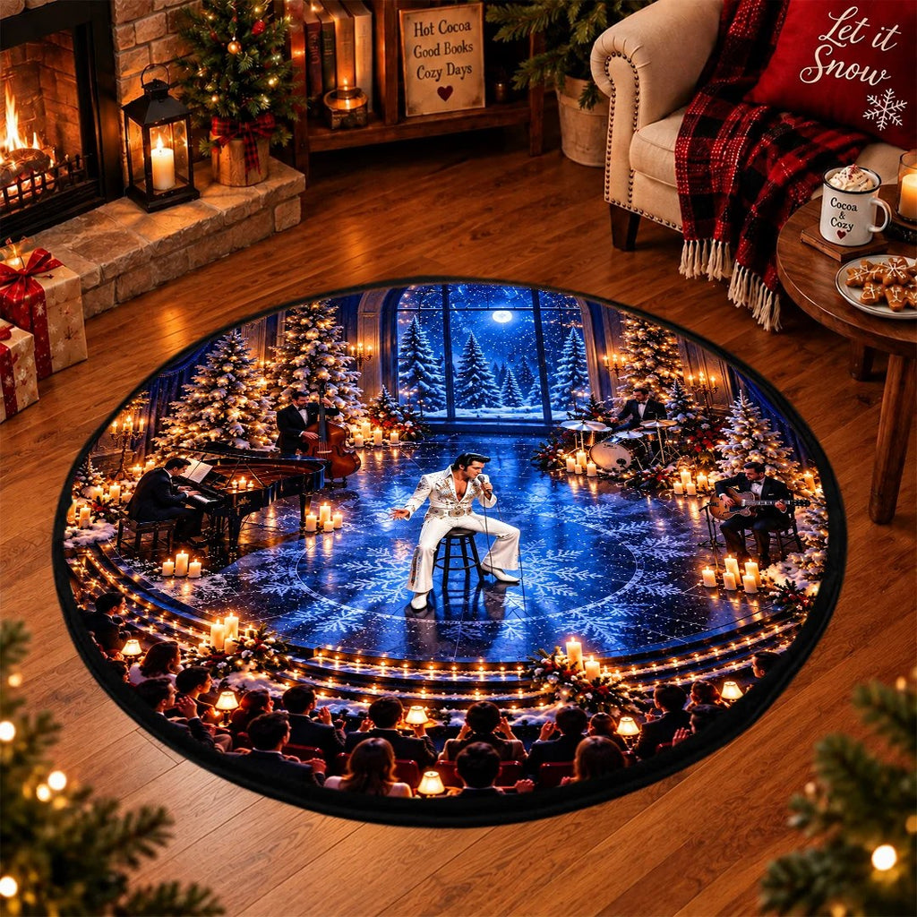 Elvis Presley Foldable Round Rug – TANTN26213