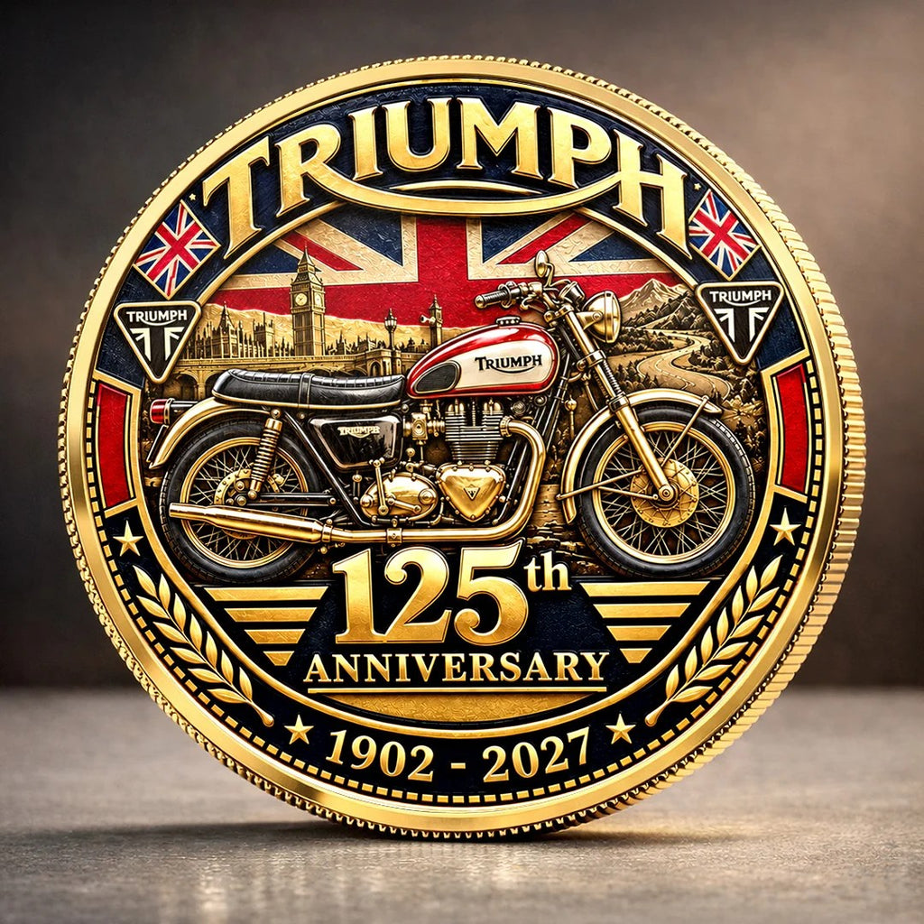 Triumph Motorcycles 125th Anniversary 2027 Commemorative Coin – TANTN26233