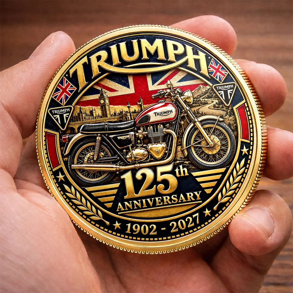 Triumph Motorcycles 125th Anniversary 2027 Commemorative Coin – TANTN26233