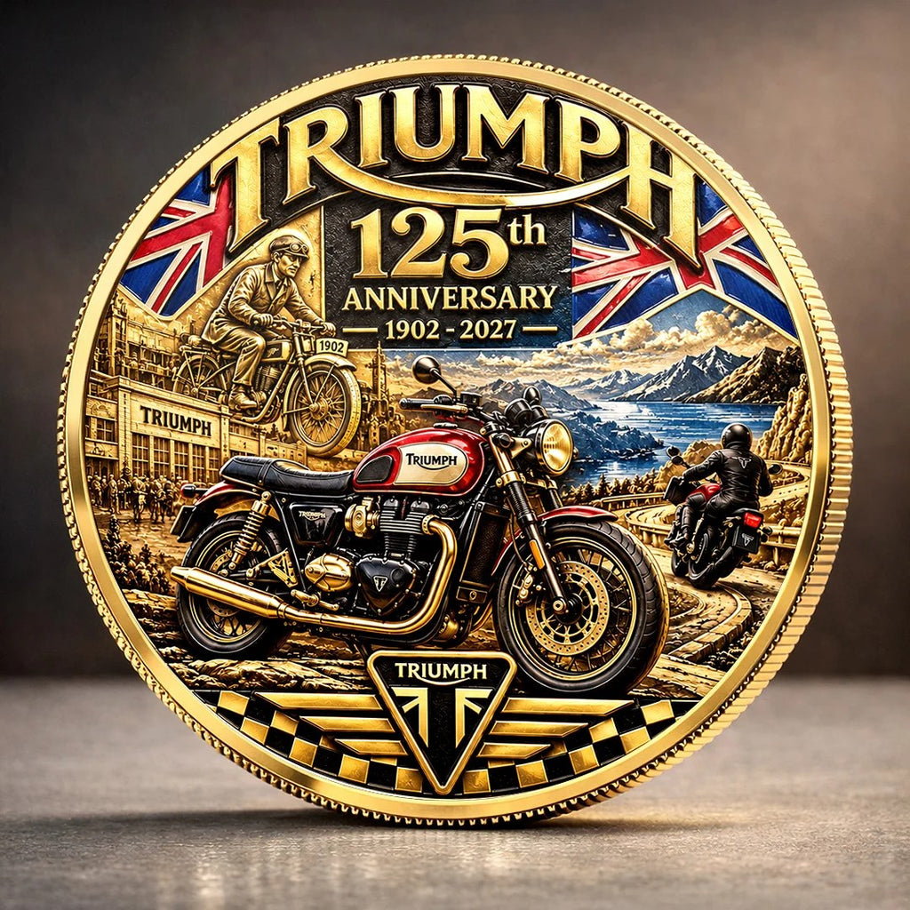 Triumph Motorcycles 125th Anniversary 2027 Commemorative Coin – TANTN26234