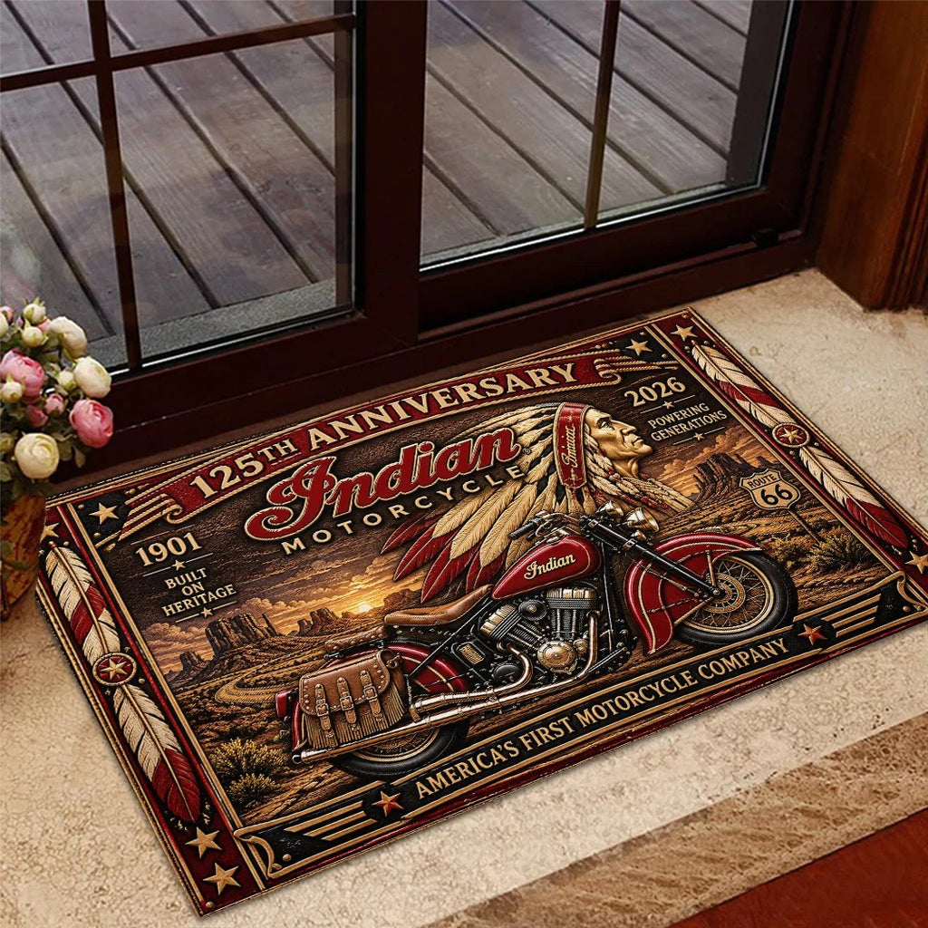 Indian Motorcycle 125th Anniversary 2026 Doormat – TANTN26250