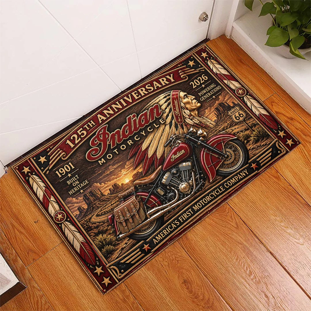 Indian Motorcycle 125th Anniversary 2026 Doormat – TANTN26250