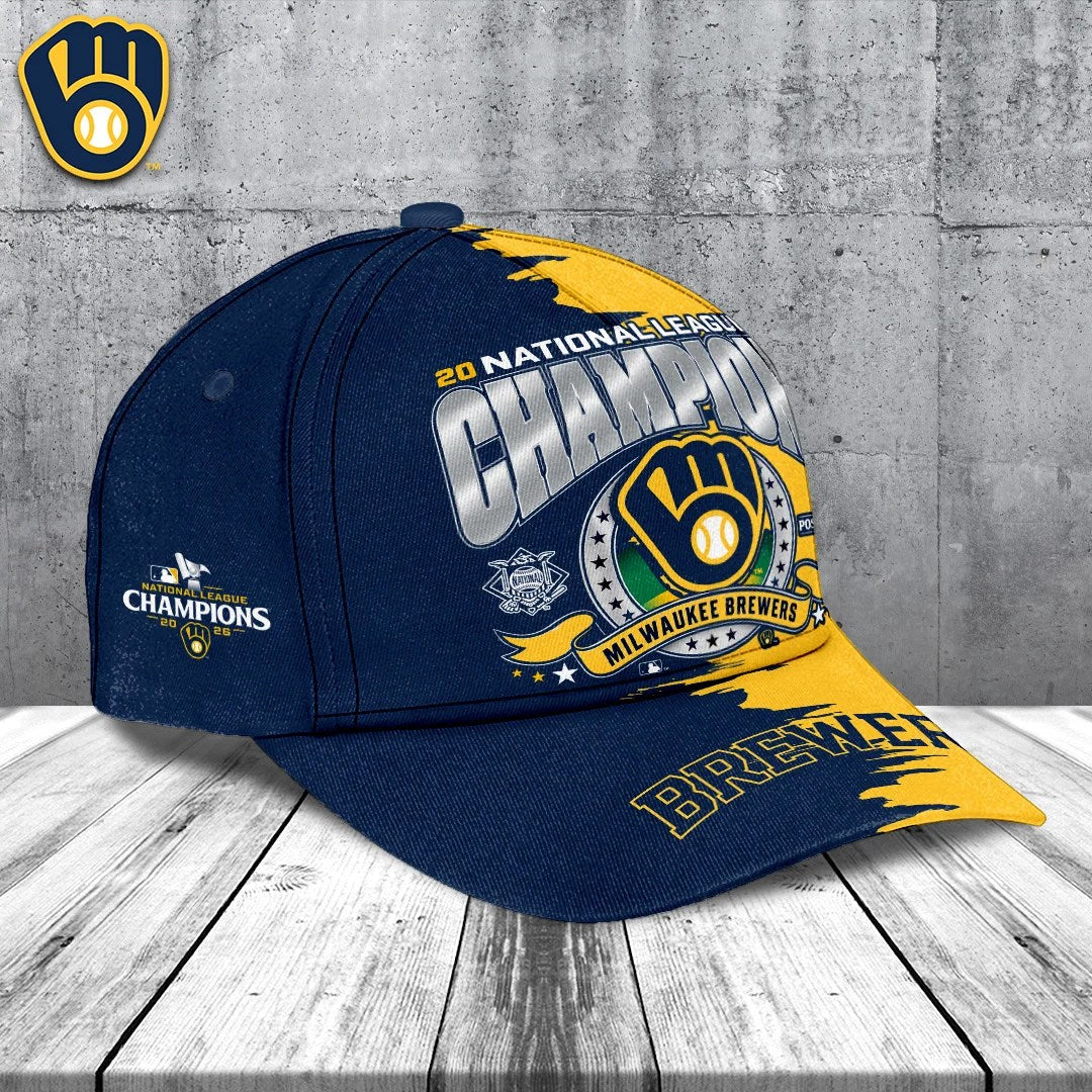 Milwaukee Brewers 2026 National League Champions Classic Cap – TANTN26278