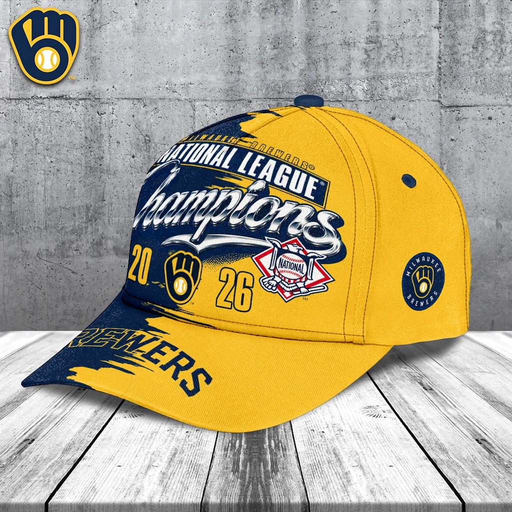 Milwaukee Brewers 2026 National League Champions Classic Cap – TANTN26288
