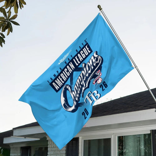 Tampa Bay Rays 2026 American League Champions 3D Double-side House Flag – TANTN26312