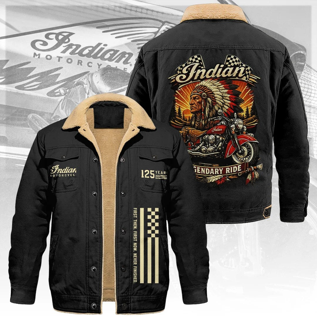 Indian Motorcycle 125th Anniversary 2026 2D Cargo Fleece Jacket – TANTN26336