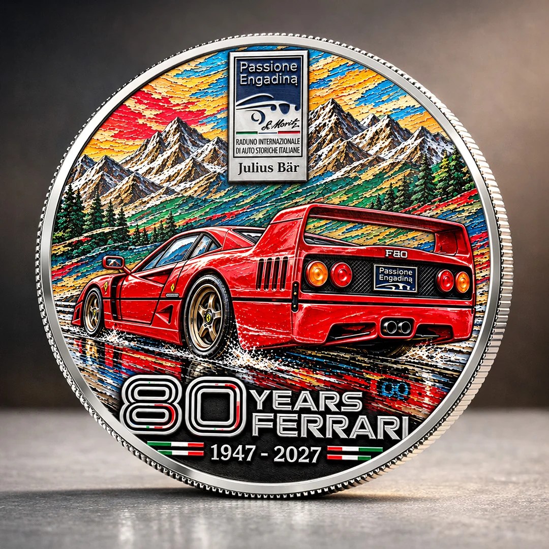 Ferrari 80 Years Anniversarry 2027 Commemorative Coin – TANTN26392