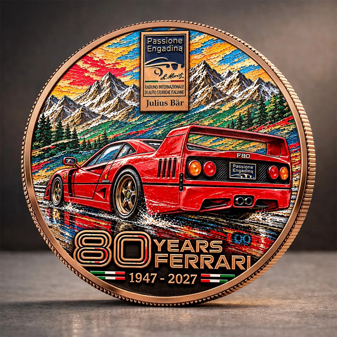 Ferrari 80 Years Anniversarry 2027 Commemorative Coin – TANTN26392