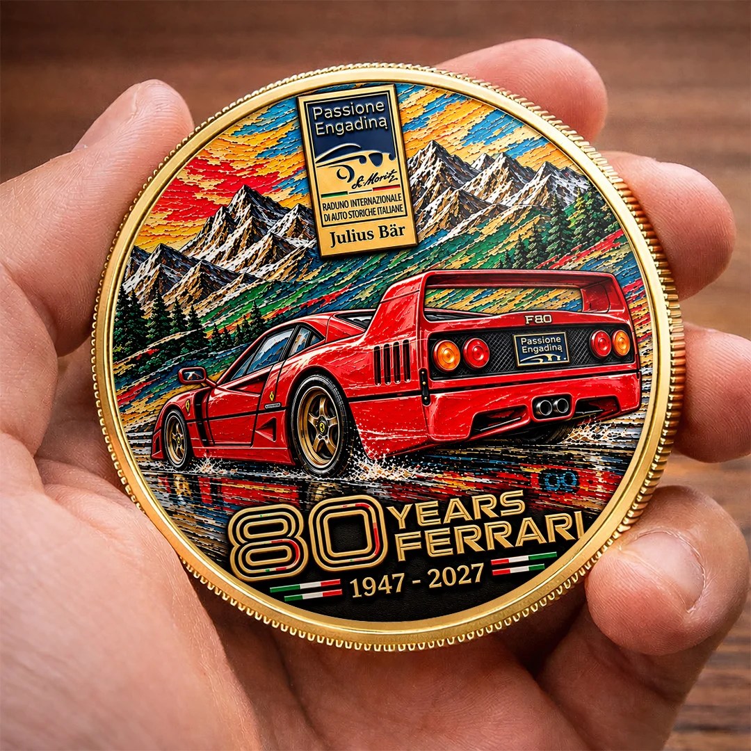 Ferrari 80 Years Anniversarry 2027 Commemorative Coin – TANTN26392