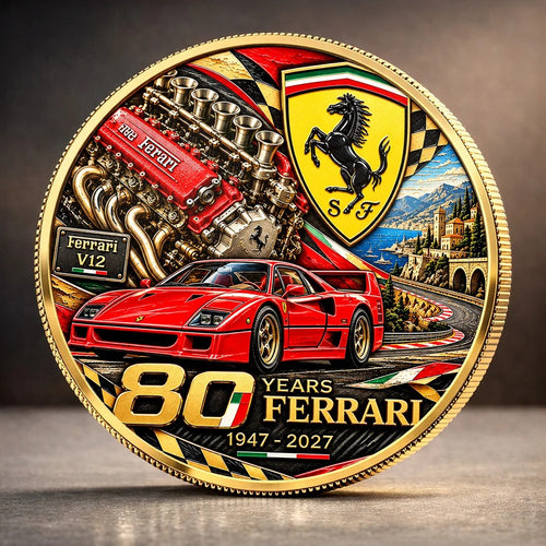 Ferrari 80 Years Anniversarry 2027 Commemorative Coin – TANTN26395
