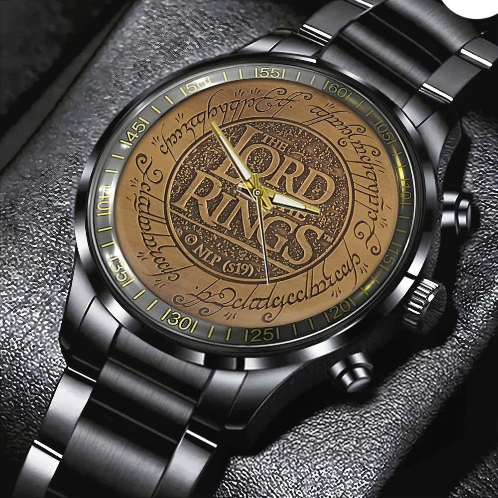 The Lord of the Rings Black Stainless Steel Watch – TMTHU2610