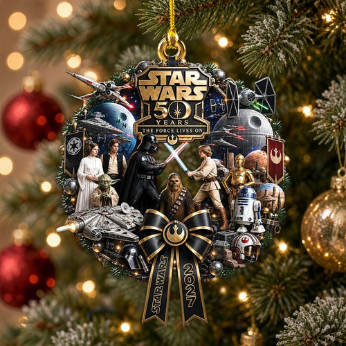 Star Wars 50th Anniversary Custom Shape 2-side Printed Acrylic Ornament – TMTHU9678