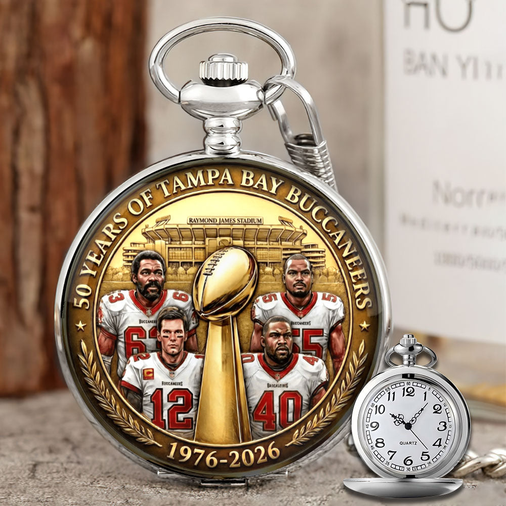 Tampa Bay Buccaneers 50th Anniversary Pocket Watch – MAITM14426