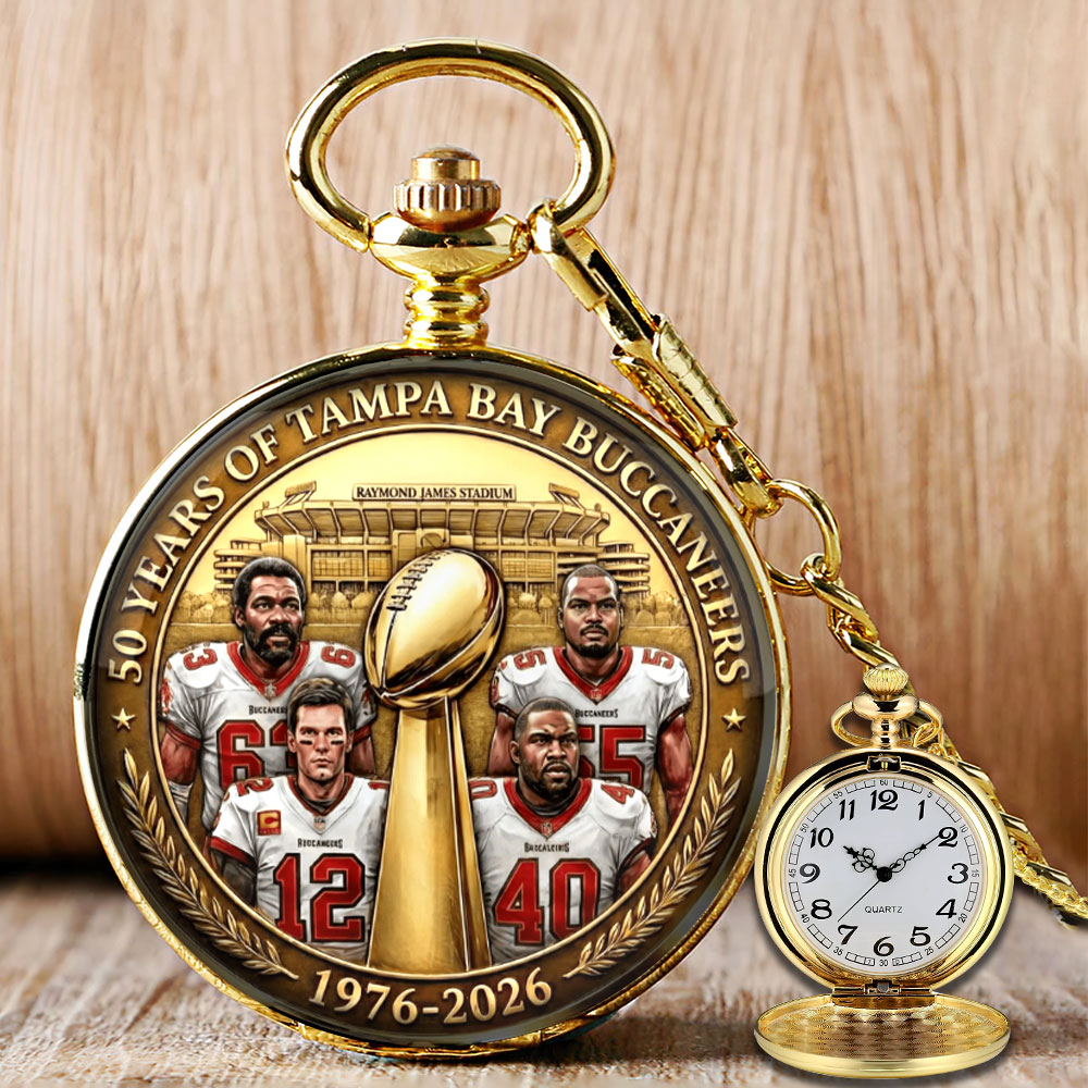 Tampa Bay Buccaneers 50th Anniversary Pocket Watch – MAITM14426