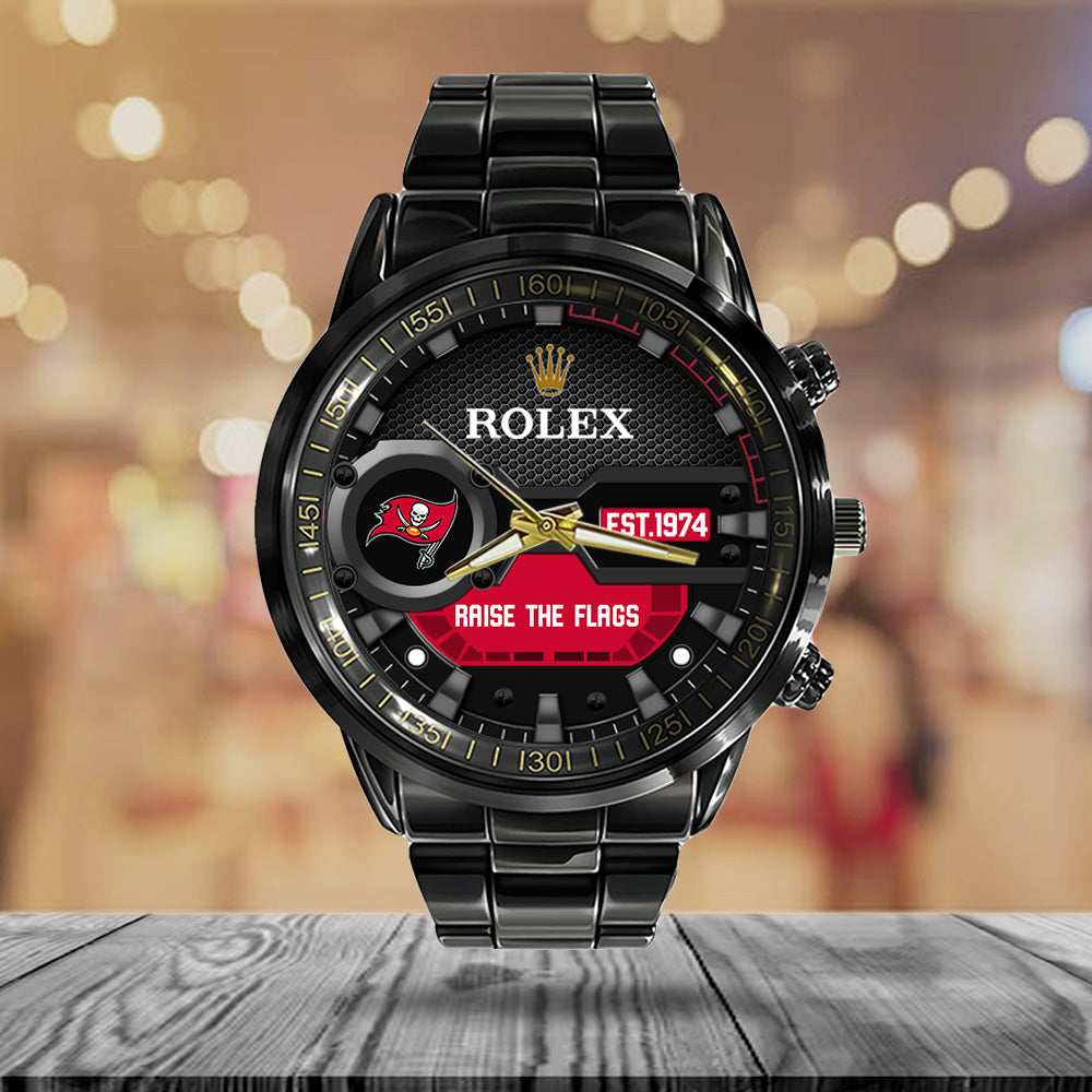 Tampa Bay Buccaneers x Rolex Black Stainless Steel Watch – MAITM13222