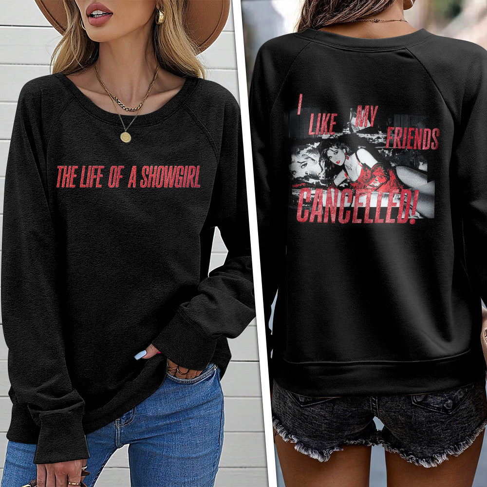 Taylor Swift Round Neck Raglan Sleeve Sweatshirt – TANTN17464