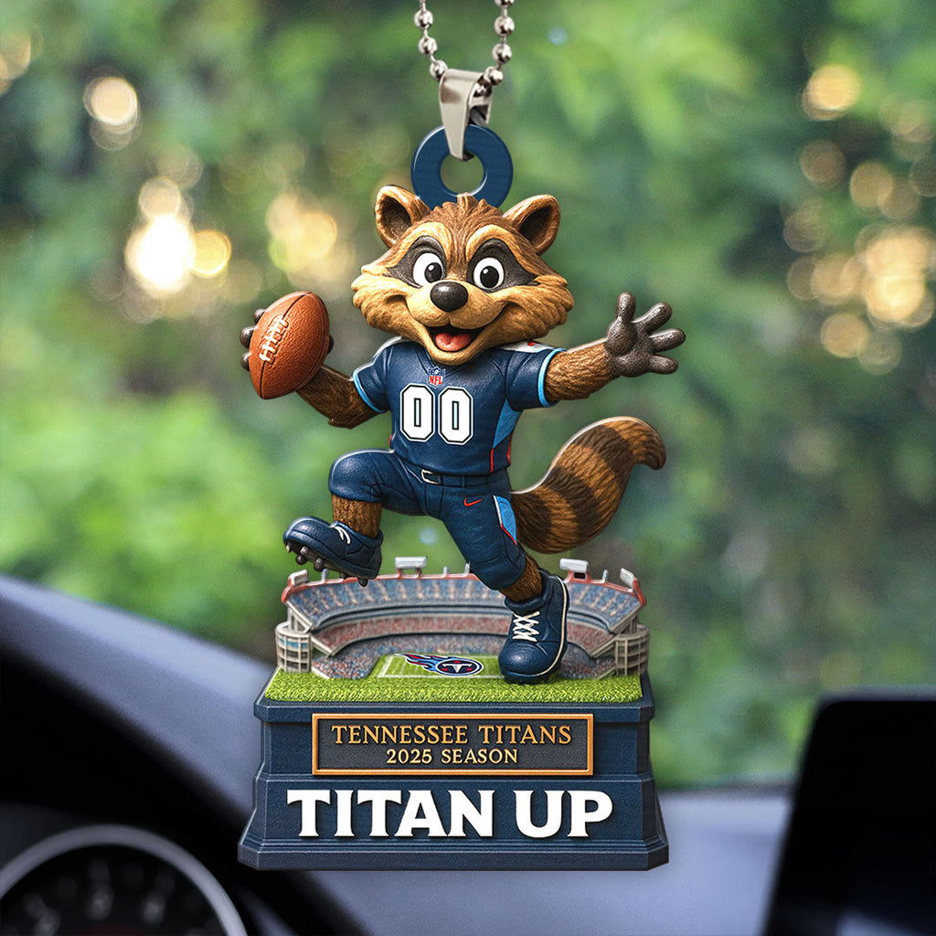 Tennessee Titans 2025 Season Custom shape 2-sided Acrylic Car Ornament – HOATT13687