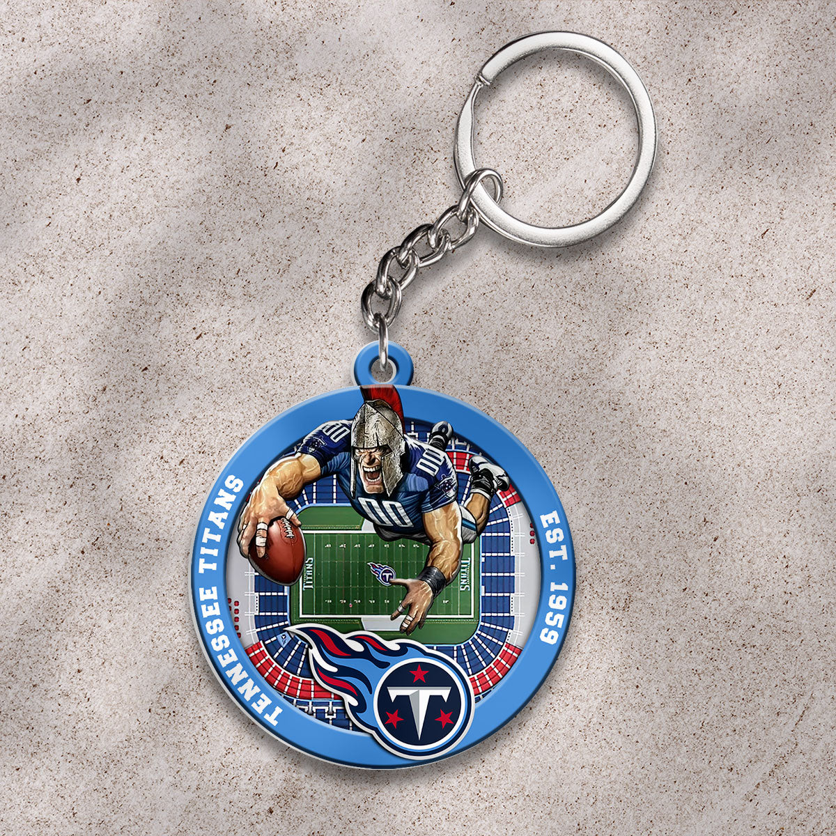 Tennessee Titans Custom Shape 2-sided Keychain – HOATT12711