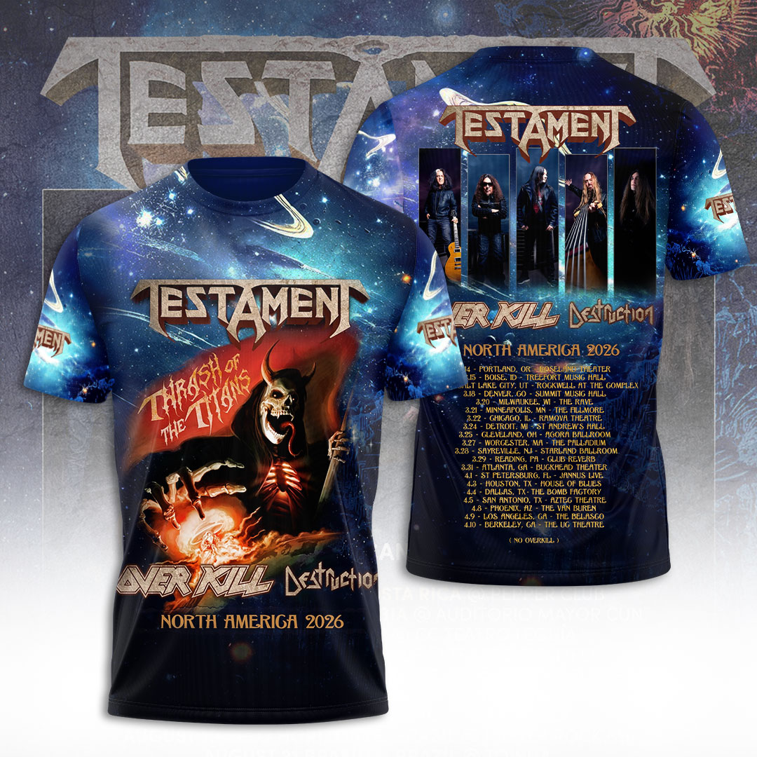 Testament Tour 2026 3D Apparel – TANTN21863