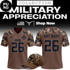 Texas Longhorns 2026 Military Appreciation Night Personalized Football Jersey