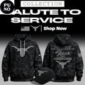 Texas Longhorns 2026 Salute to Service Camo Hoodie T-Shirt