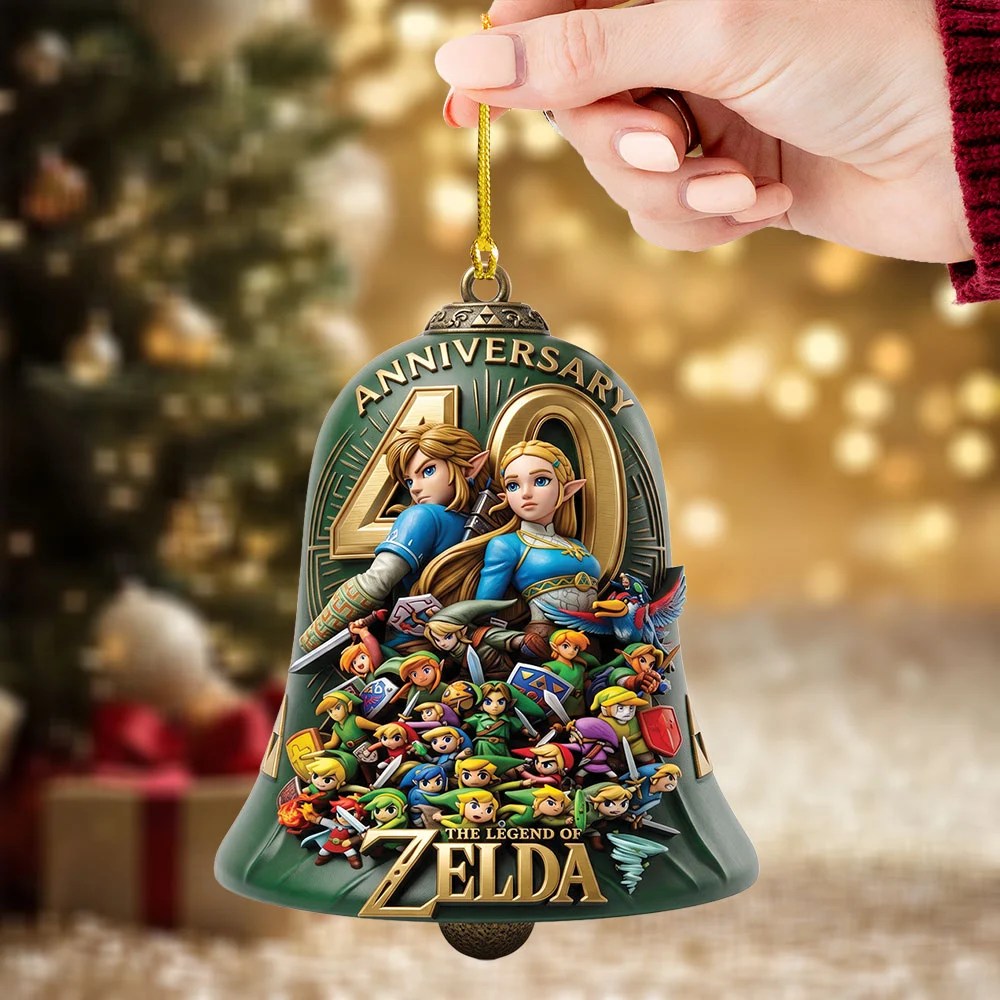 The Legend of Zelda 40th Anniversary Custom Shape 2-side Printed Acrylic Ornament – TMTHU9780
