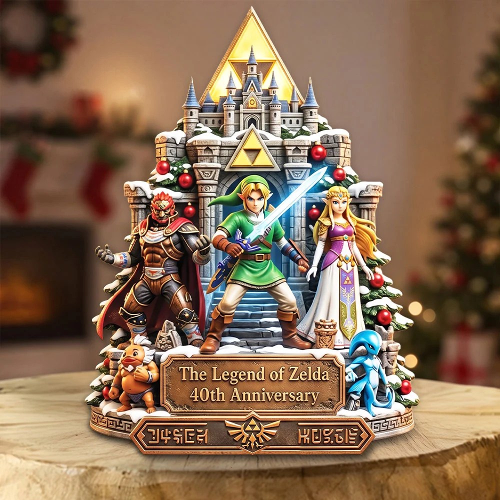 The Legend of Zelda 40th Anniversary Custom Shape Acrylic Plaque – TMTHU9981