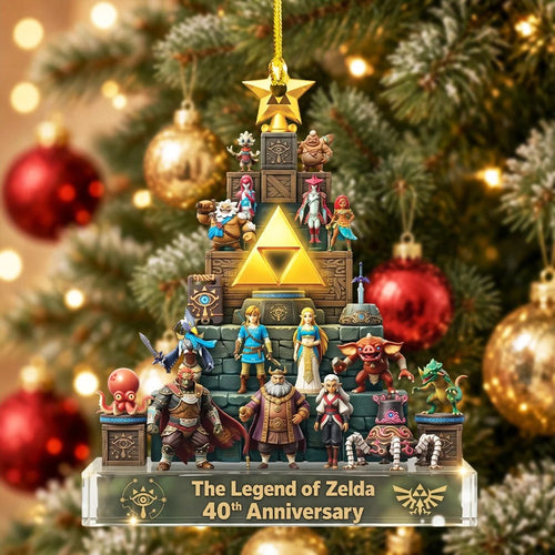 The Legend of Zelda 40th Anniversary Custom Shape 2-side Printed Acrylic Ornament – TMTHU9946