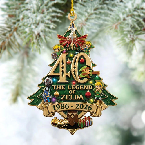 The Legend of Zelda 40th Anniversary Custom Shape 2-side Printed Acrylic Ornament – MAITM15513