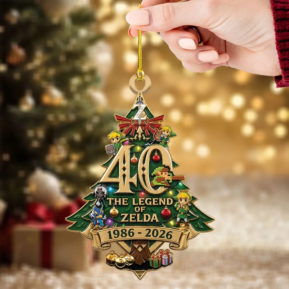 The Legend of Zelda 40th Anniversary Custom Shape 2-side Printed Acrylic Ornament – MAITM15513
