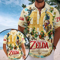 The Legend of Zelda 40th Anniversary Short Sleeve Button-Down Shirt – HOATT26832