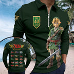 The Legend of Zelda 40th Anniversary Zip Polo Shirt – HOATT26834