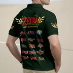The Legend of Zelda 40th Anniversary Zip Polo Shirt – HOATT26834