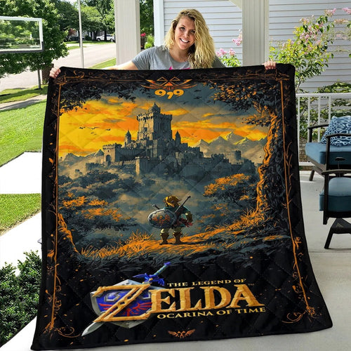 The Legend of Zelda: Ocarina of Time Quilt Blanket – MAITM15415