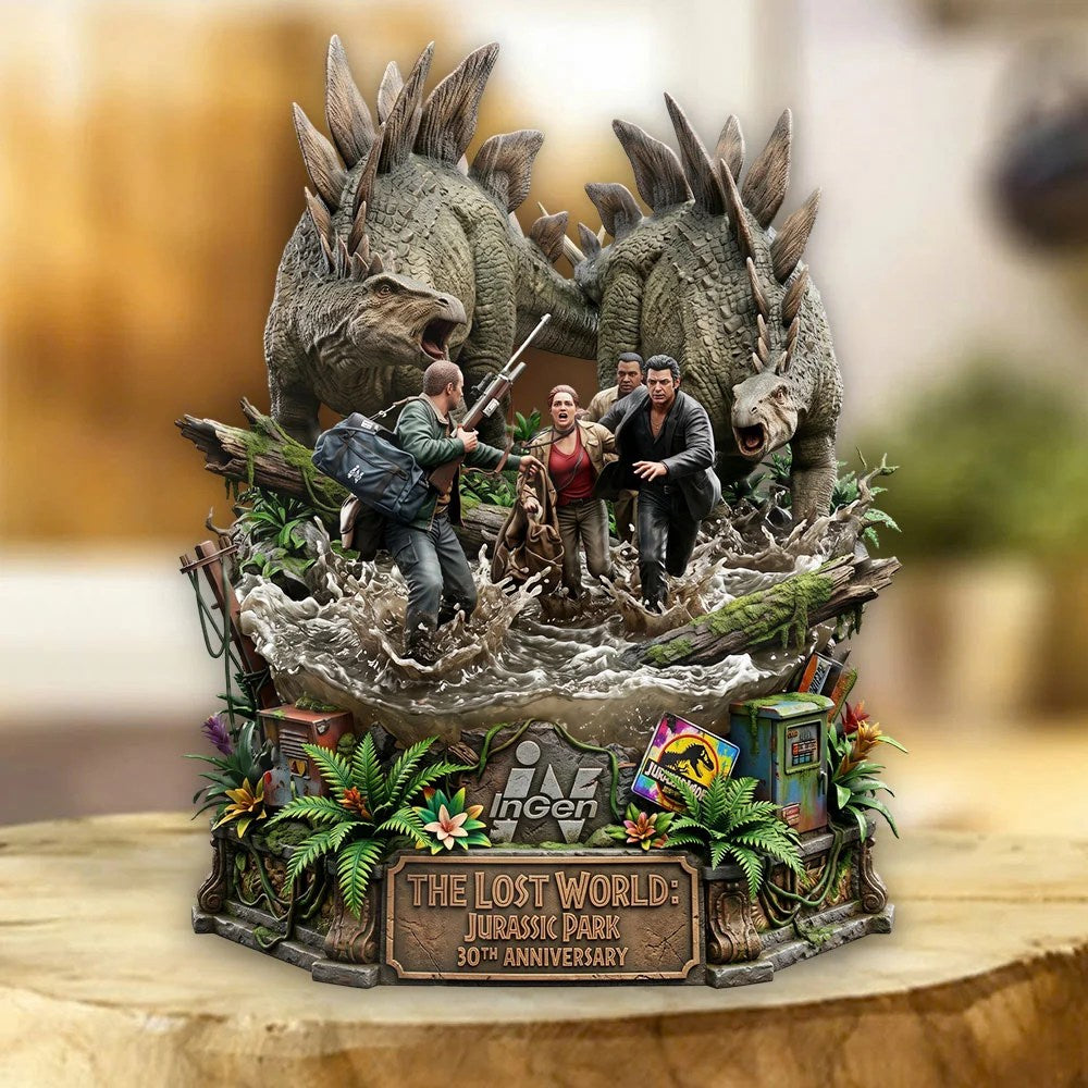 The Lost World: Jurassic Park 30th Anniversary Custom Shape Acrylic Plaque – TMTHU8769