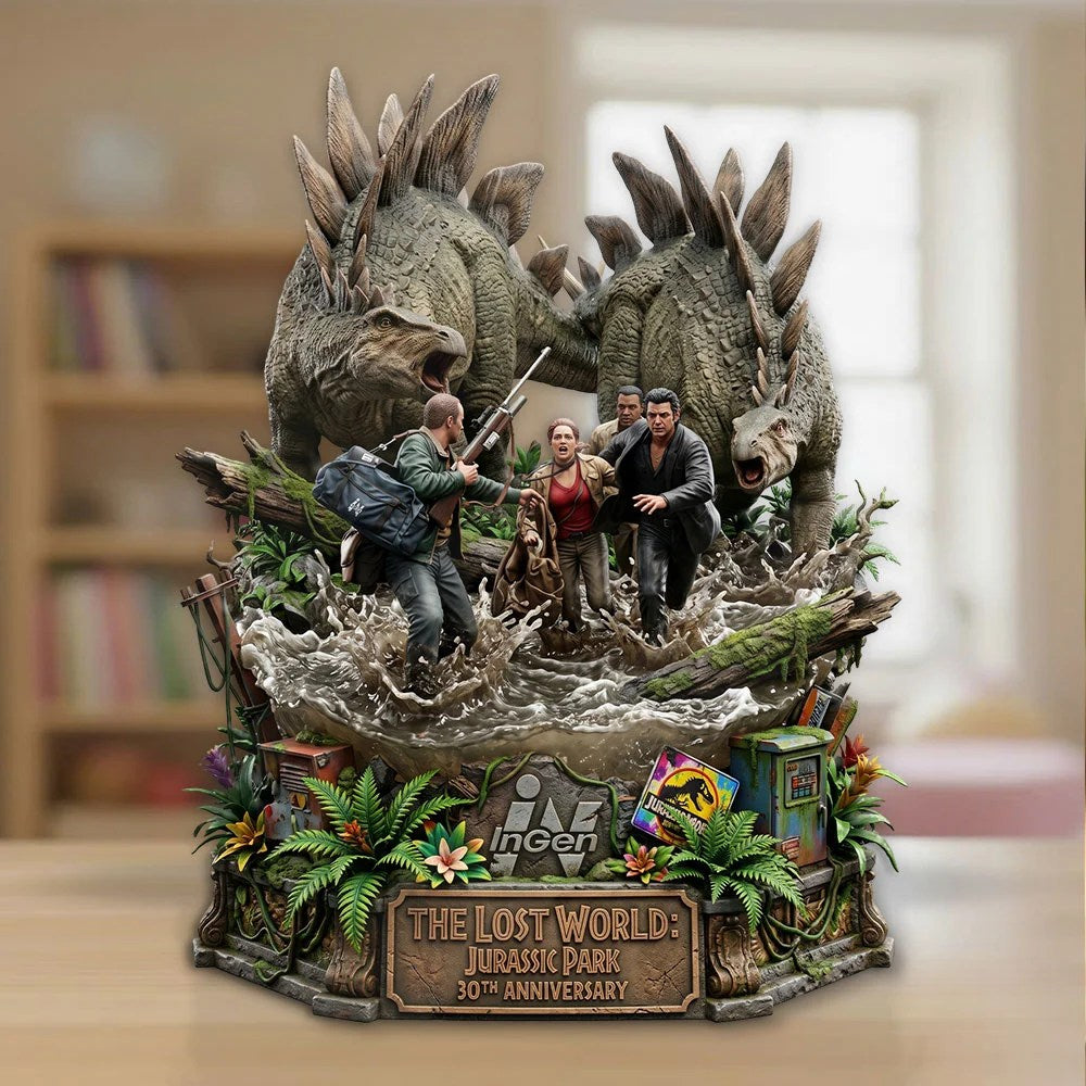 The Lost World: Jurassic Park 30th Anniversary Custom Shape Acrylic Plaque – TMTHU8769