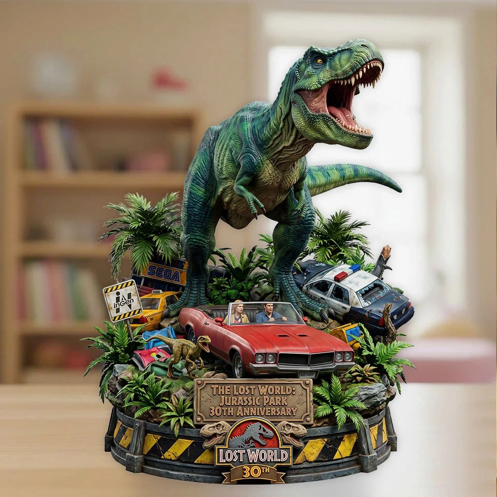 The Lost World: Jurassic Park 30th Anniversary Custom Shape Acrylic Plaque – TMTHU8770