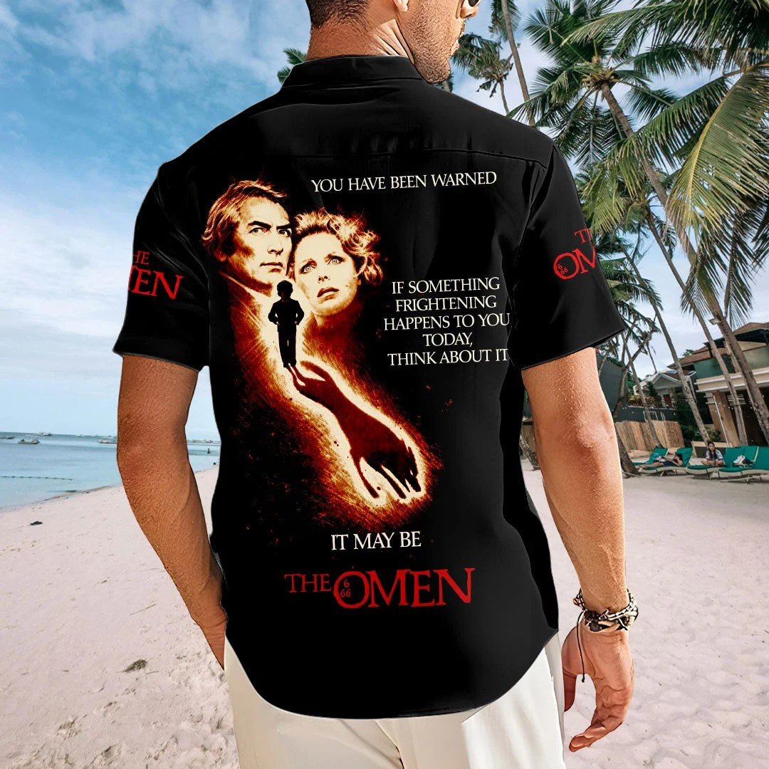 The Omen 50th Anniversary Short Sleeve Button-Down Shirt – HOATT20518