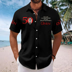 The Omen 50th Anniversary Short Sleeve Button-Down Shirt – HOATT20518